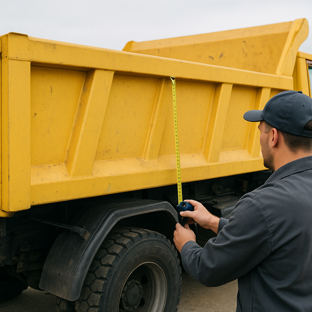 Jak obliczyć pojemność skrzyni ładunkowej wywrotki