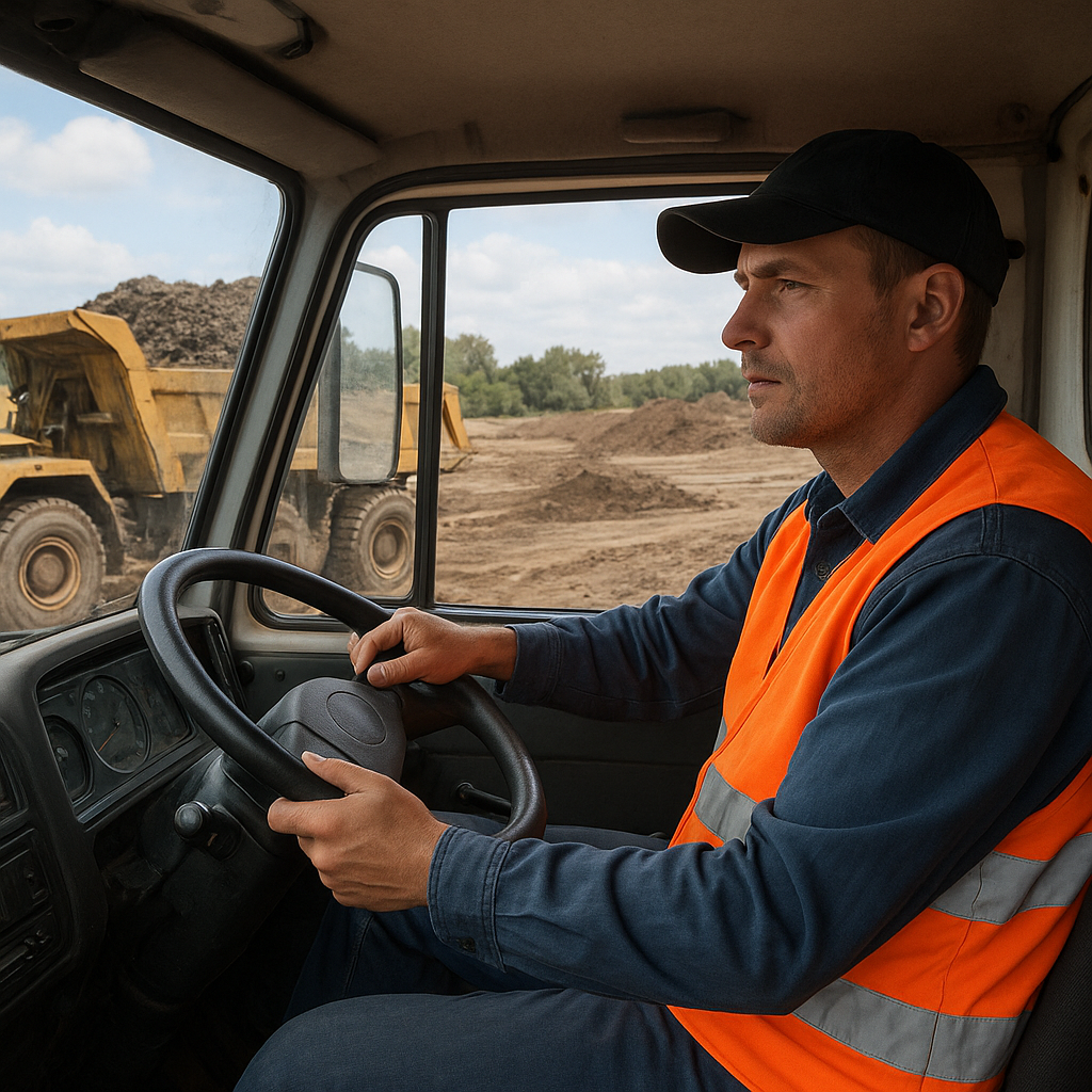 Jak wygląda praca kierowcy wywrotki – dzień z życia operatora