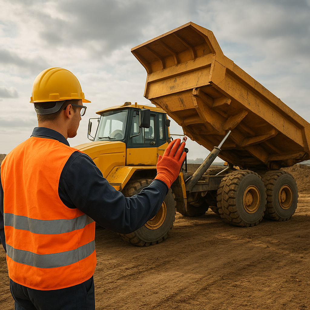 Bezpieczeństwo pracy z wywrotką – najważniejsze zasady BHP