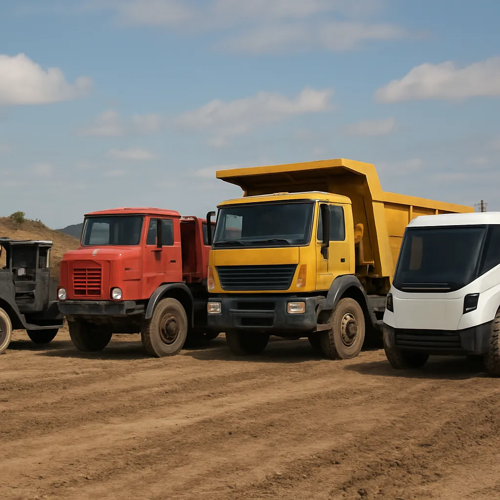 Historia wywrotek – od prostych platform po autonomiczne kolosy